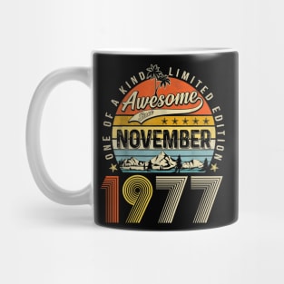 Awesome Since November 1977 Vintage 46th Birthday Mug